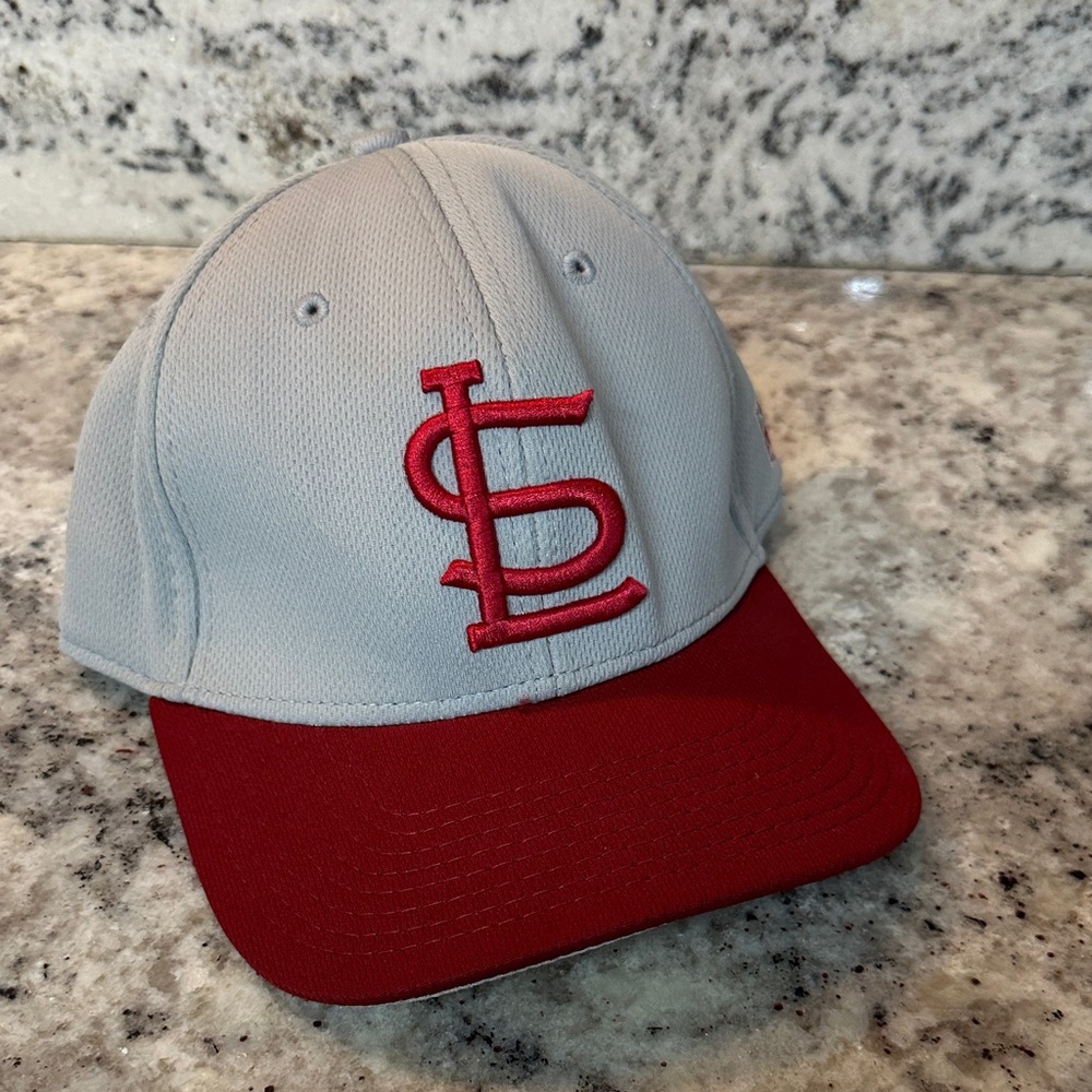 The Game Two-Tone Gray and Red Baseball Cap